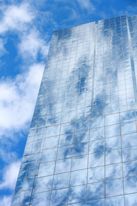 蓝镜子玻璃建筑 外墙建筑