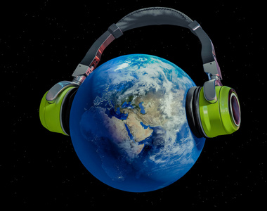 地球听音乐图片
