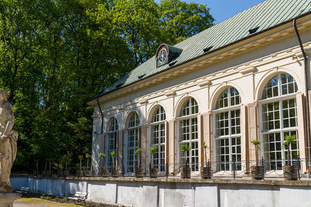 瓦津基宫在瓦津基公园，华沙。瓦津基 krolewski