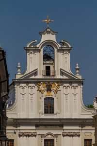 在克拉科夫的历史建筑。波兰