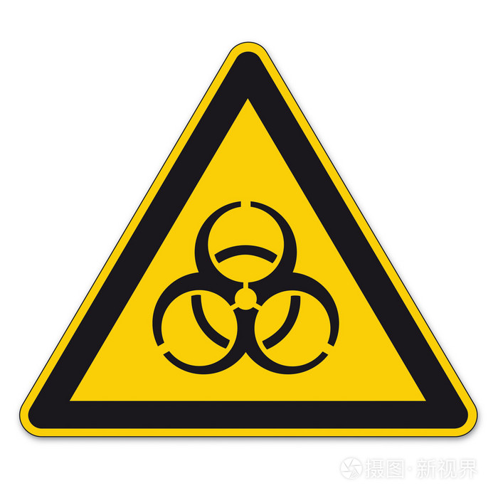 安全标志警告标志矢量象形图图标生化细菌病
