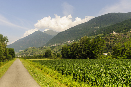 valtellina，自行车专用道