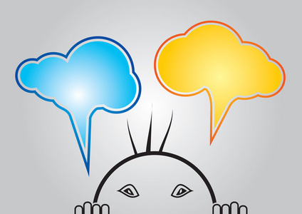 相同的观点两种不同的观点照片