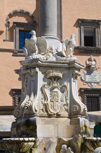 巨大的喷泉。塔尔奎尼亚。拉齐奥。意大利