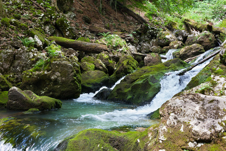 在山中河