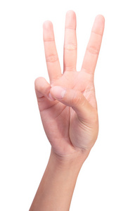 数字妇女右手手指数的图像3