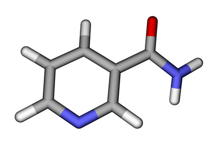 维生素烟酰胺分子模型