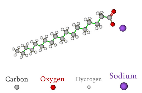 亲脂性硬脂酸钠,soap 的主要部分照片