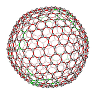 纳米团簇富勒烯 c540 分子的结构