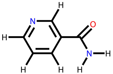 烟酰胺(烟酰胺)的分子结构烟酰胺单核苷酸,nmn烟酰胺腺嘌呤二核苷酸