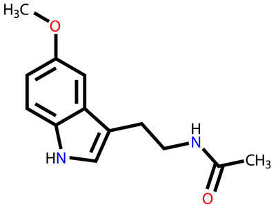 褪黑素分子式照片