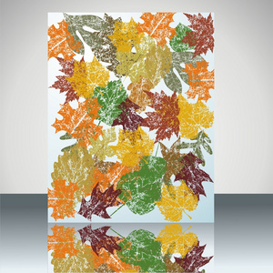 秋天的树叶 background.vector