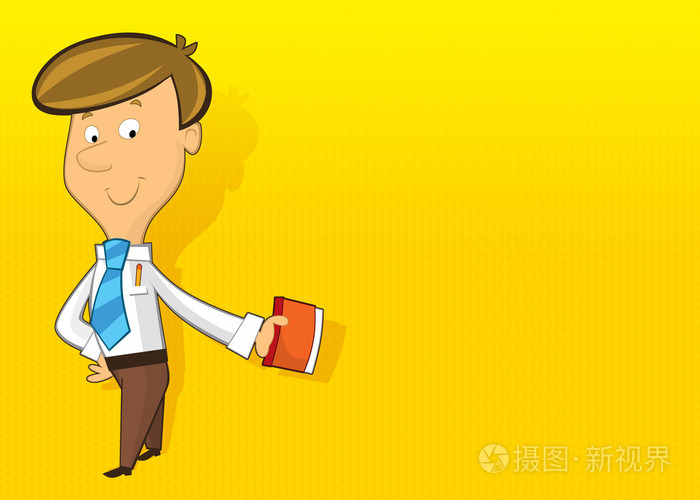 卡通办公室文员