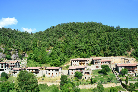 rupit，巴塞罗那，西班牙的视图