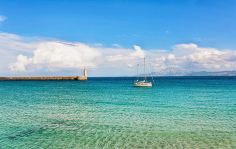 从海滩到海洋的美丽景色