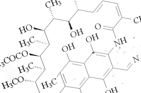 科学有机化学概念透明板上分子结构荧光分子式的化学家书写在平面样式