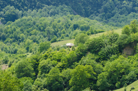 山风景在夏季的一天