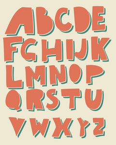 funky Latinsk abecedy