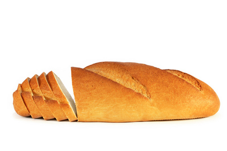 孤立的大面包面包