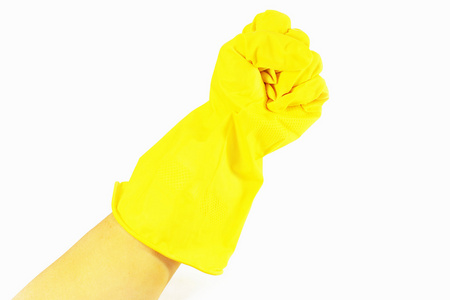 黄色手套