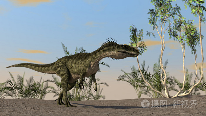 monolophosaurus 上干泥地形