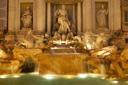 特雷维喷泉在罗马