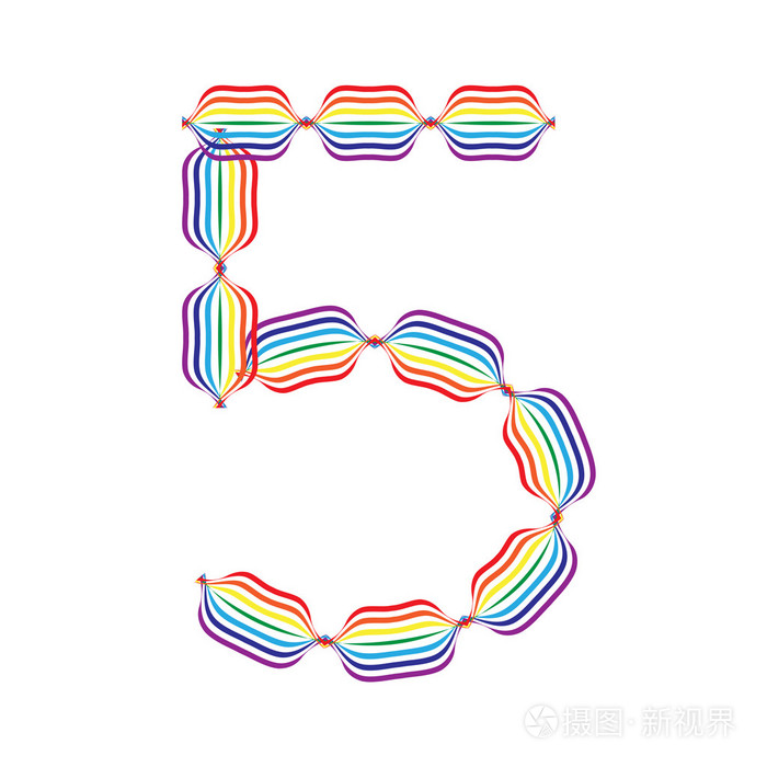 5在彩虹的颜色数