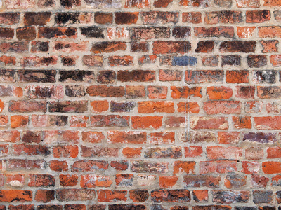 横屏壁纸夏目老红 grunge 砖墙照片