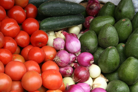 蔬菜在市场上奥塔瓦洛