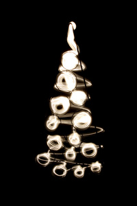 圣诞节树从光