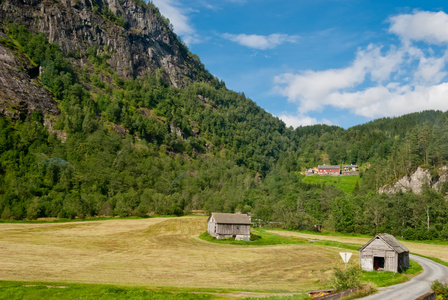 令人惊叹的挪威山风景