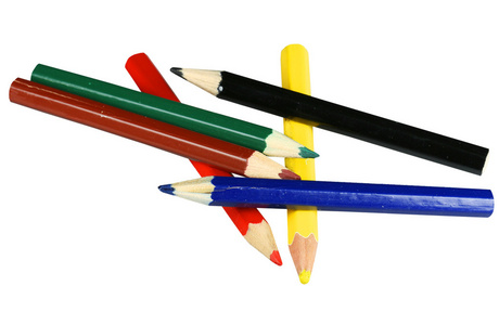 多彩色的铅笔