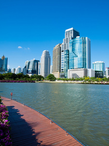 高层建筑现代建筑在曼谷，泰国