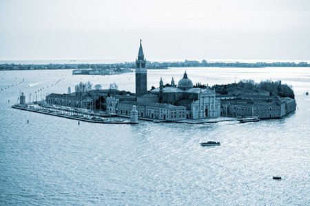 威尼斯，视图从 san san 乔治  马焦雷马哥孛。意大利