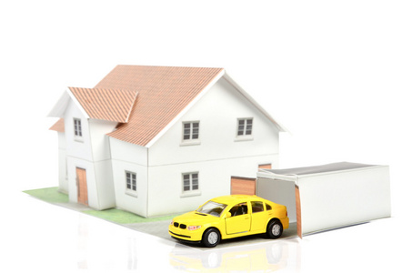 房子模型和汽车