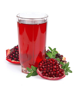 glass 果汁 pomergranate