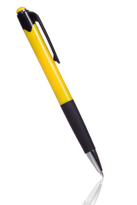 白底黄色笔