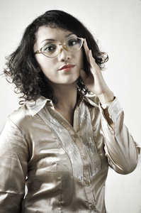 Woman with Old glasses 6.