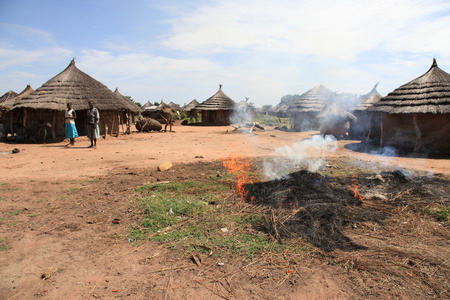 非洲乌干达，aketa 营村