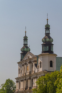 在克拉科夫的历史建筑。波兰