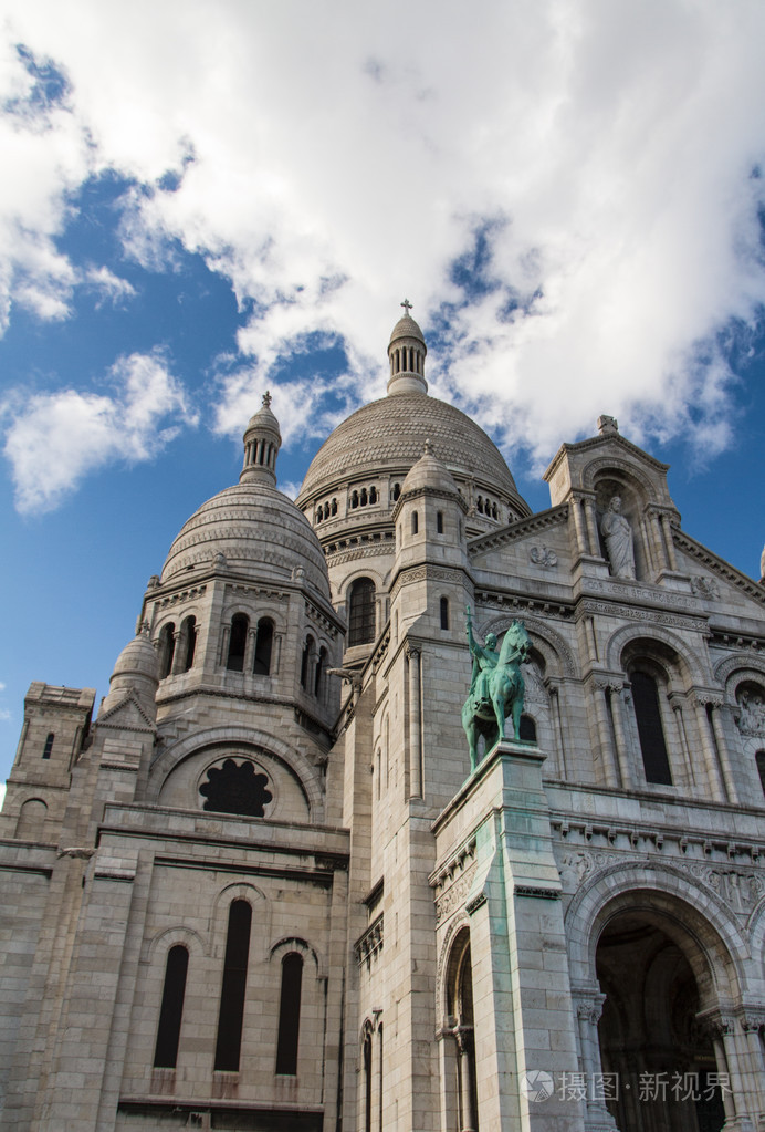 圣心大教堂, 蒙马特高地, 巴黎, fra 外部体系结构
