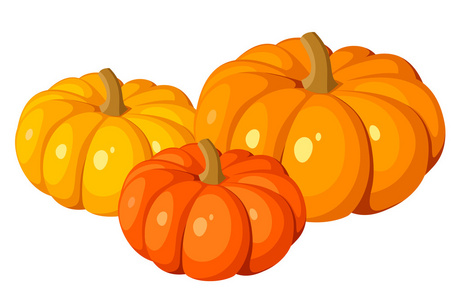 三个南瓜图片-三个南瓜素材-三个南瓜插画-摄图新视界