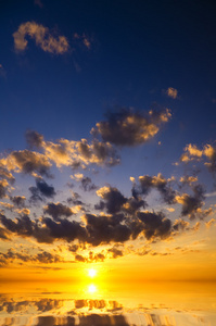 美丽的夕阳海面