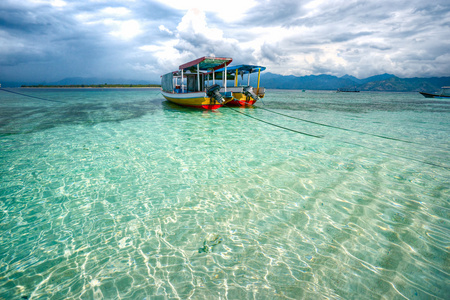 美丽的海，在吉利 meno，印度尼西亚