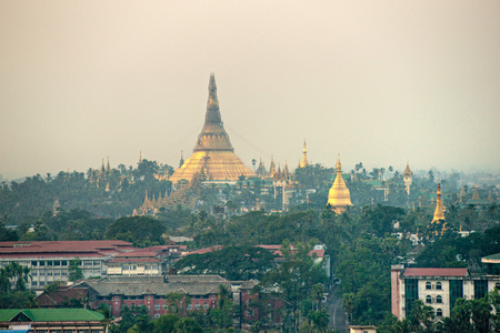 shwedagon 帕亚，仰光缅甸