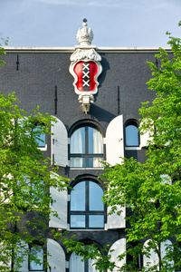 在一座宫殿的阿姆斯特丹会徽