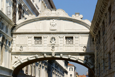 在威尼斯，意大利 熨烫 叹息之桥