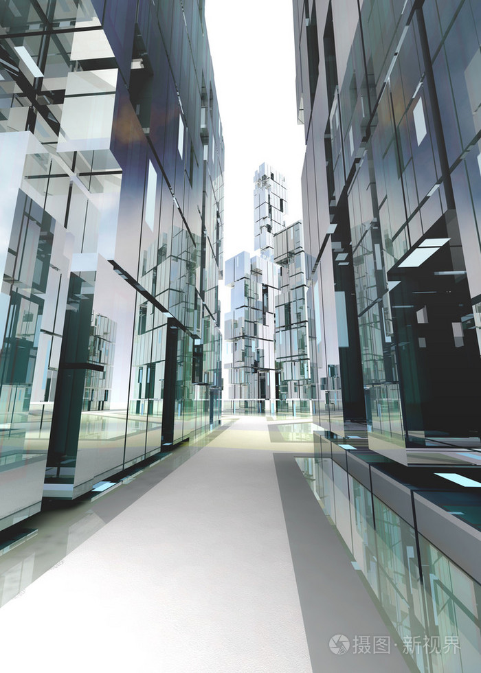 新现代商业街道设计概念照片-正版商用图片1a113p-摄图新视界