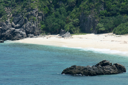 热带海滩外间渡嘉敷岛，冲绳岛日本