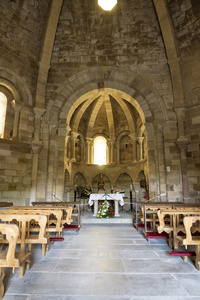 eunat 的圣玛丽大教堂的内部